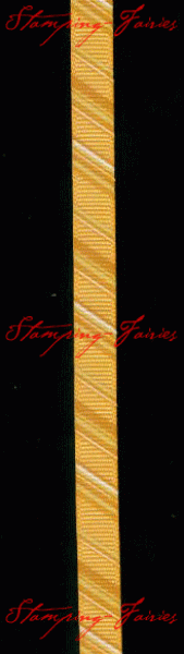 Grossgrain Ribbon "Sunshine/Salmon gestreift" 11Meter